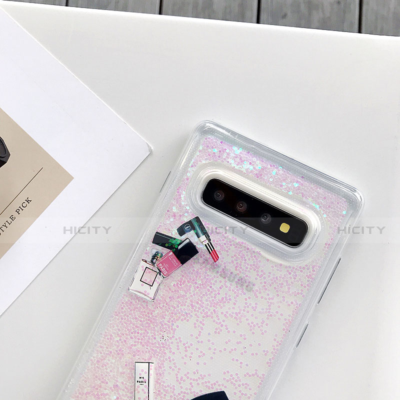 Coque Silicone Fleurs Souple Couleur Unie Etui Housse K01 pour Samsung Galaxy S10 Plus Plus