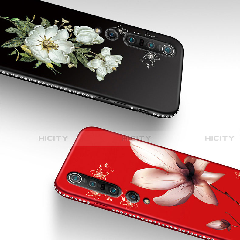 Coque Silicone Fleurs Souple Couleur Unie Etui Housse K01 pour Xiaomi Mi 10 Pro Plus