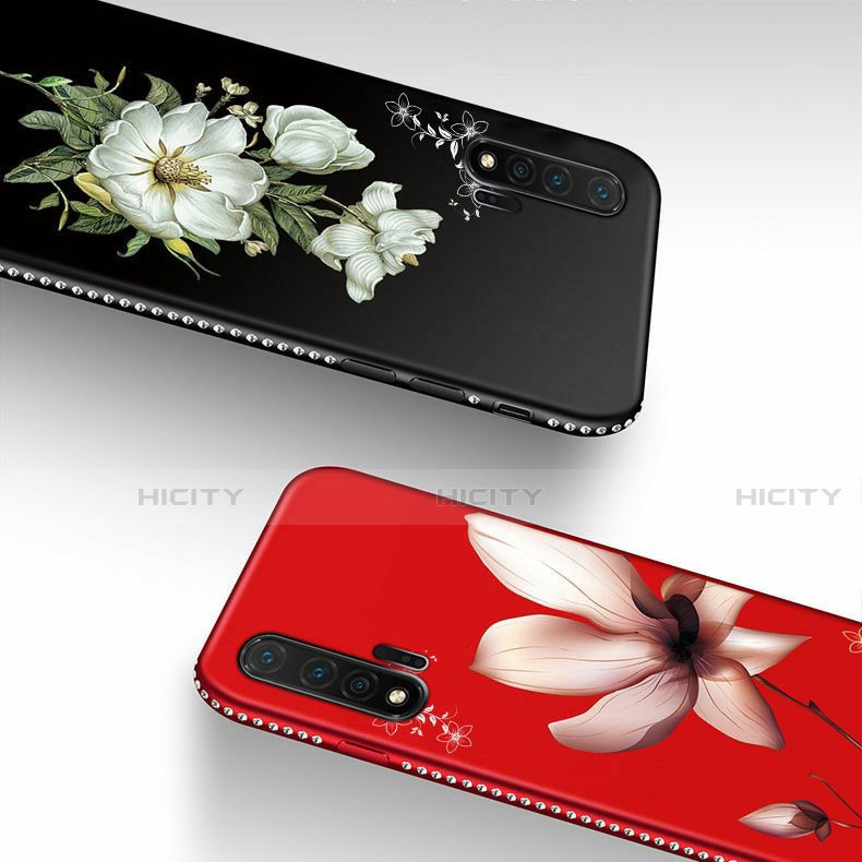 Coque Silicone Fleurs Souple Couleur Unie Etui Housse pour Huawei Nova 6 5G Plus