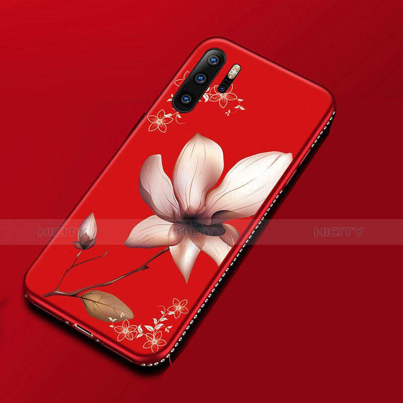 Coque Silicone Fleurs Souple Couleur Unie Etui Housse pour Huawei P30 Pro New Edition Plus