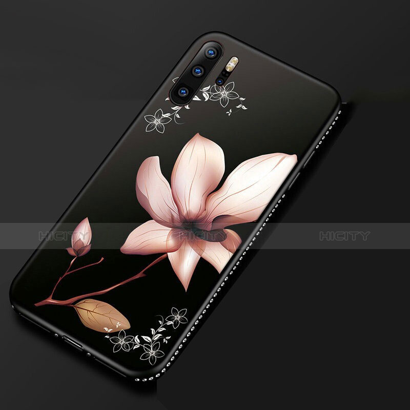 Coque Silicone Fleurs Souple Couleur Unie Etui Housse S01 pour Huawei P30 Pro New Edition Plus