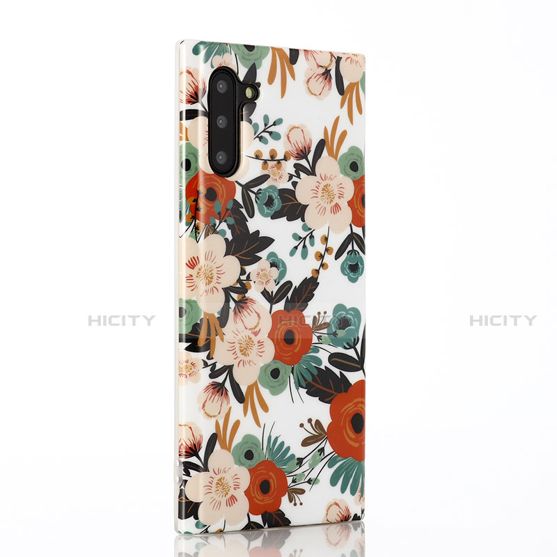 Coque Silicone Fleurs Souple Couleur Unie Etui Housse S03 pour Samsung Galaxy Note 10 5G Mixte Plus