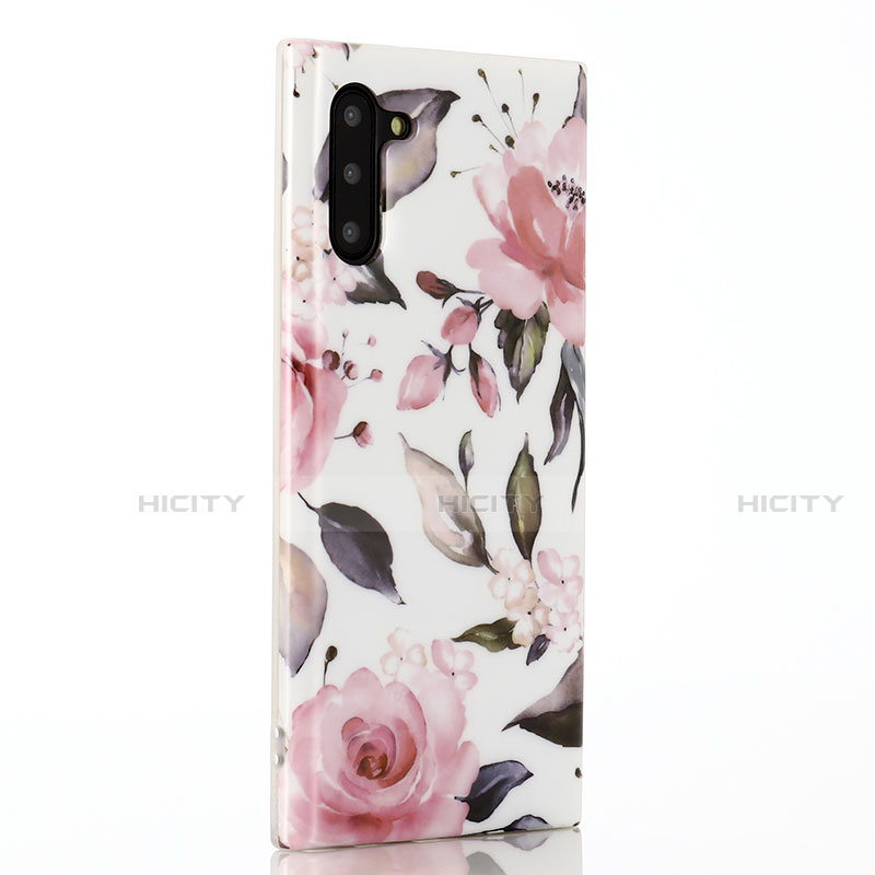 Coque Silicone Fleurs Souple Couleur Unie Etui Housse S03 pour Samsung Galaxy Note 10 5G Plus