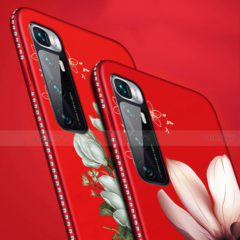 Coque Silicone Fleurs Souple Couleur Unie Etui Housse S03 pour Xiaomi Mi 10 Ultra Plus