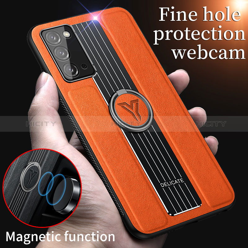 Coque Silicone Gel Motif Cuir Housse Etui avec Magnetique FL1 pour Samsung Galaxy Note 20 5G Plus