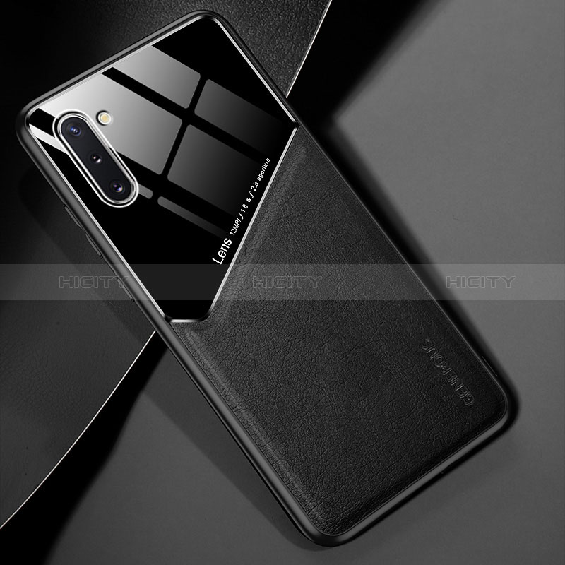 Coque Silicone Gel Motif Cuir Housse Etui avec Magnetique pour Samsung Galaxy Note 10 5G Plus