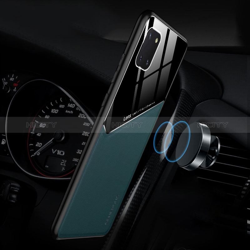 Coque Silicone Gel Motif Cuir Housse Etui avec Magnetique pour Samsung Galaxy Note 10 Lite Plus