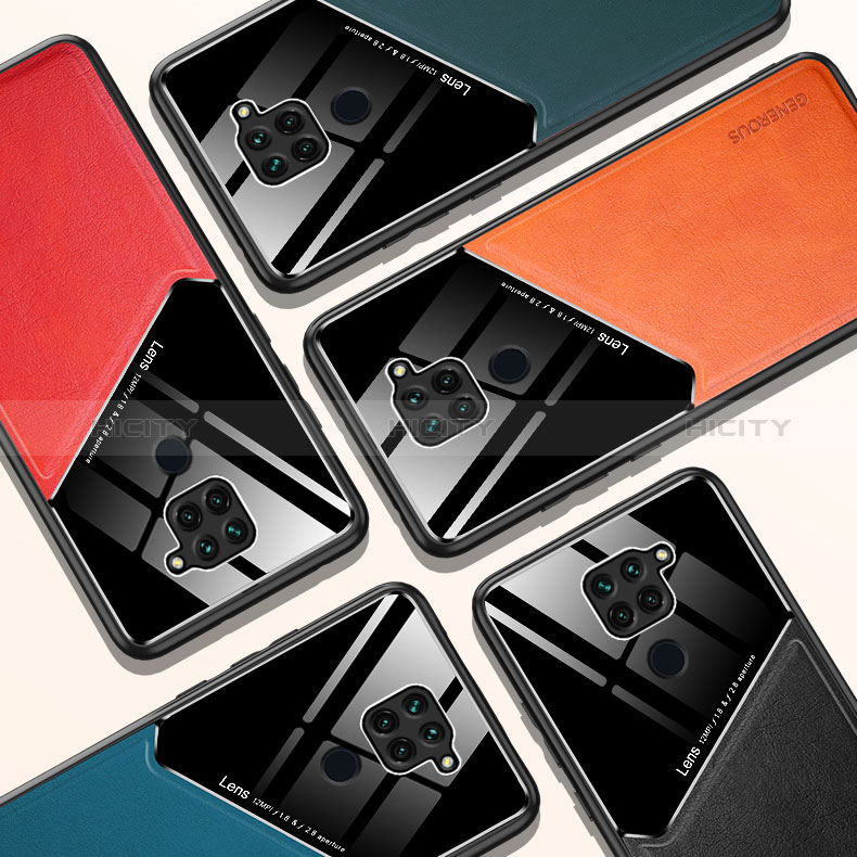 Coque Silicone Gel Motif Cuir Housse Etui avec Magnetique pour Xiaomi Redmi 10X 4G Plus