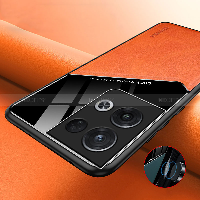 Coque Silicone Gel Motif Cuir Housse Etui avec Magnetique pour Xiaomi Redmi Note 13 Pro 5G Plus