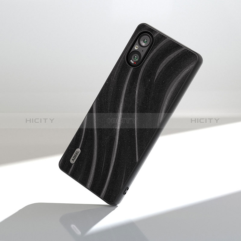 Coque Silicone Gel Motif Cuir Housse Etui BH1 pour Sony Xperia 5 V Plus