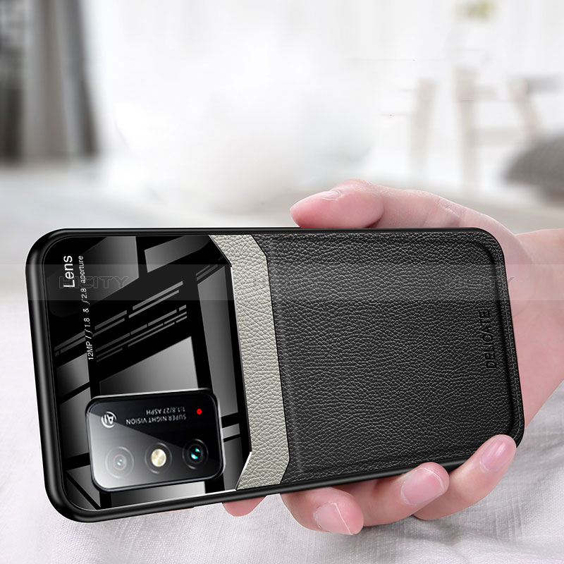Coque Silicone Gel Motif Cuir Housse Etui FL1 pour Huawei Honor X10 Max 5G Plus