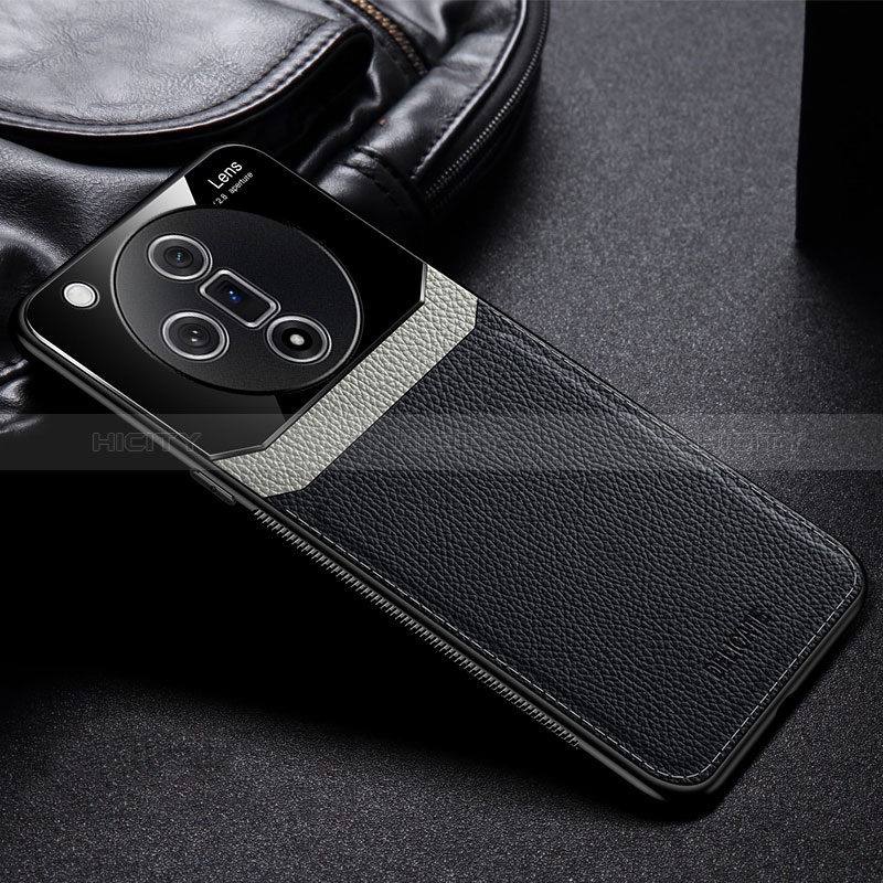 Coque Silicone Gel Motif Cuir Housse Etui FL1 pour Oppo Find X7 Ultra 5G Plus