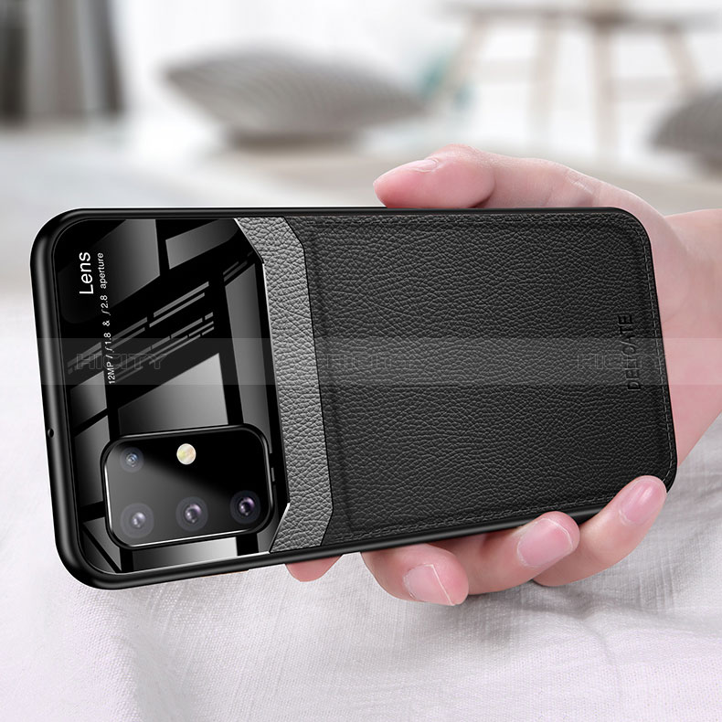 Coque Silicone Gel Motif Cuir Housse Etui FL1 pour Samsung Galaxy A81 Plus