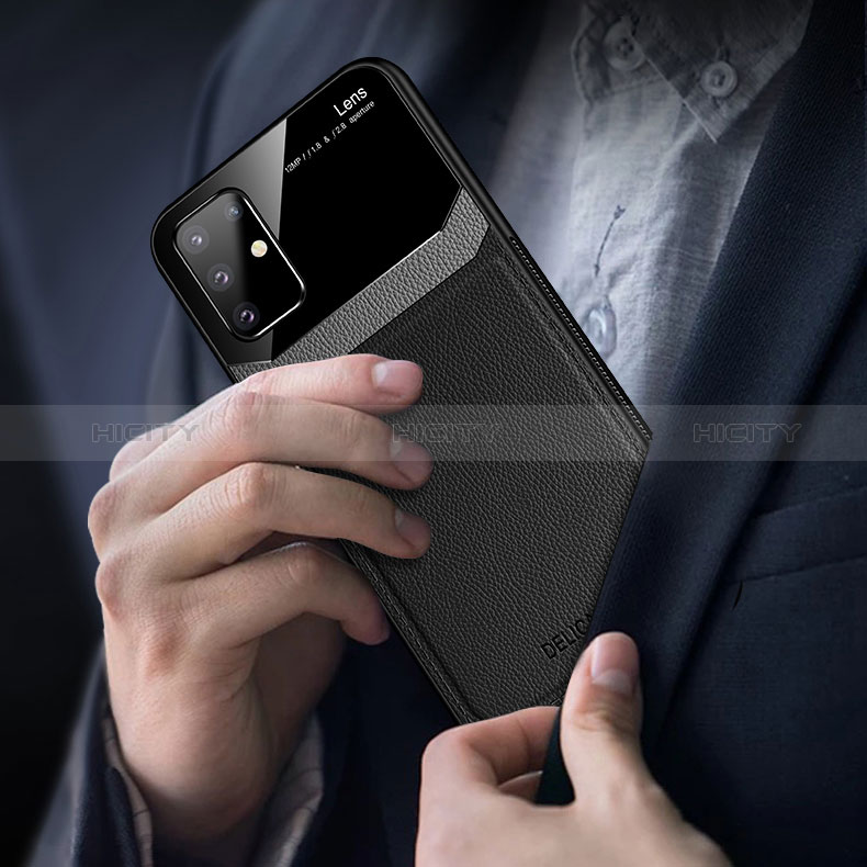 Coque Silicone Gel Motif Cuir Housse Etui FL1 pour Samsung Galaxy Note 10 Lite Plus