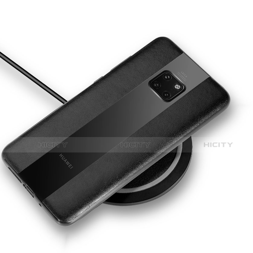 Coque Silicone Gel Motif Cuir Housse Etui G01 pour Huawei Mate 20 Pro Plus