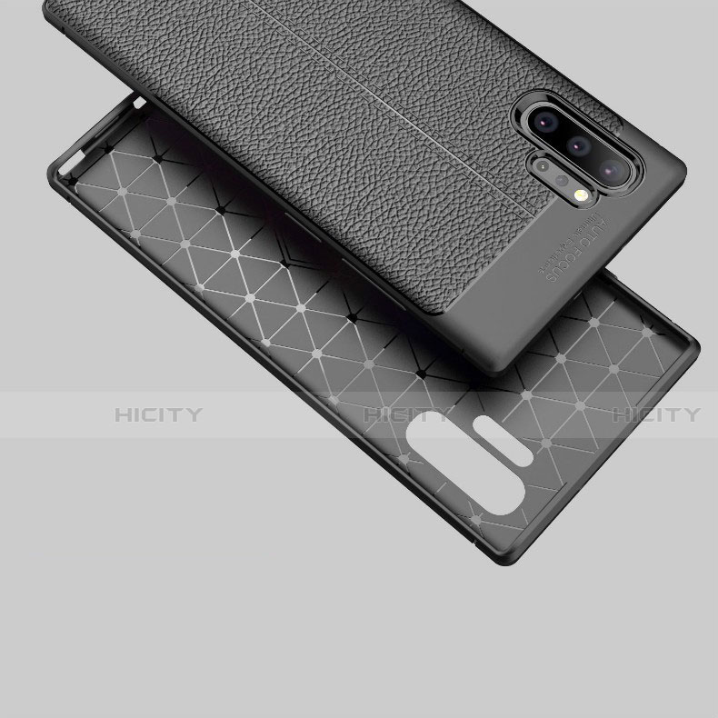 Coque Silicone Gel Motif Cuir Housse Etui G01 pour Samsung Galaxy Note 10 Plus Plus