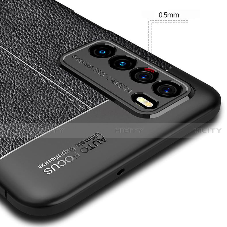 Coque Silicone Gel Motif Cuir Housse Etui H01 pour Huawei Honor Play4 5G Plus