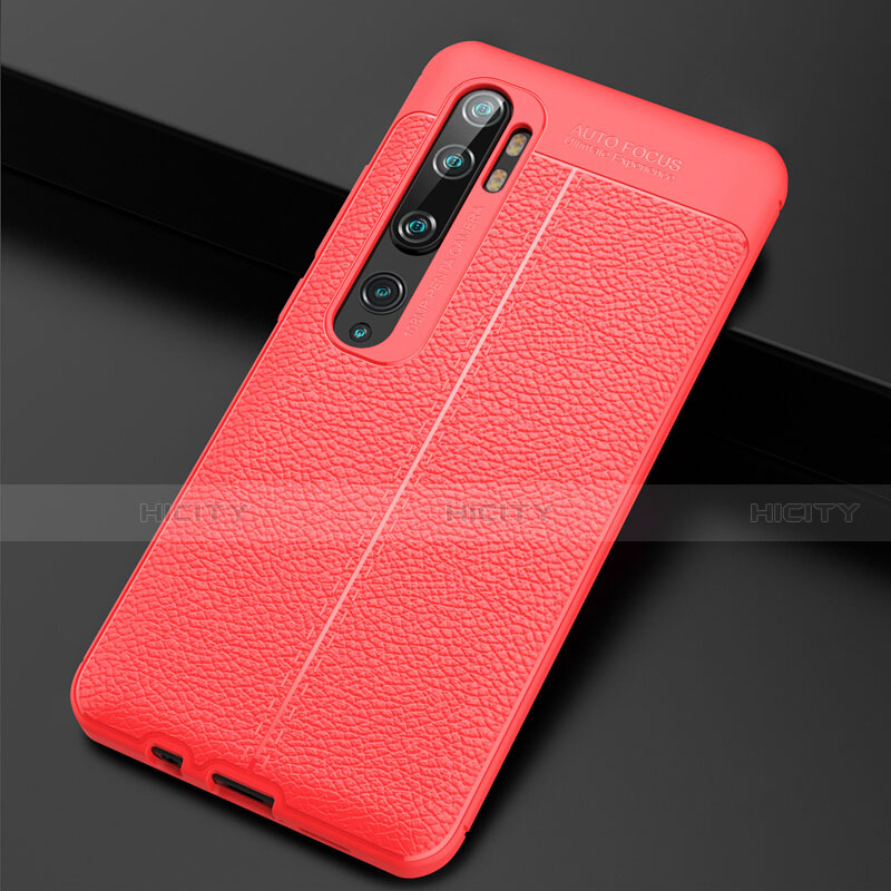 Coque Silicone Gel Motif Cuir Housse Etui H01 pour Xiaomi Mi Note 10 Rouge Plus