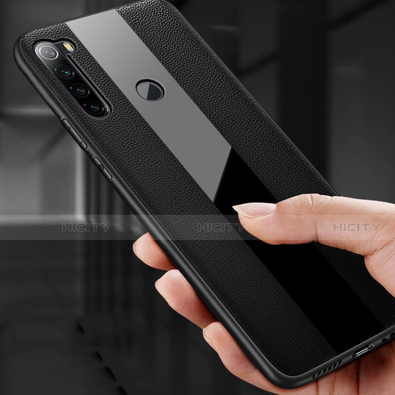 Coque Silicone Gel Motif Cuir Housse Etui H01 pour Xiaomi Redmi Note 8 (2021) Plus