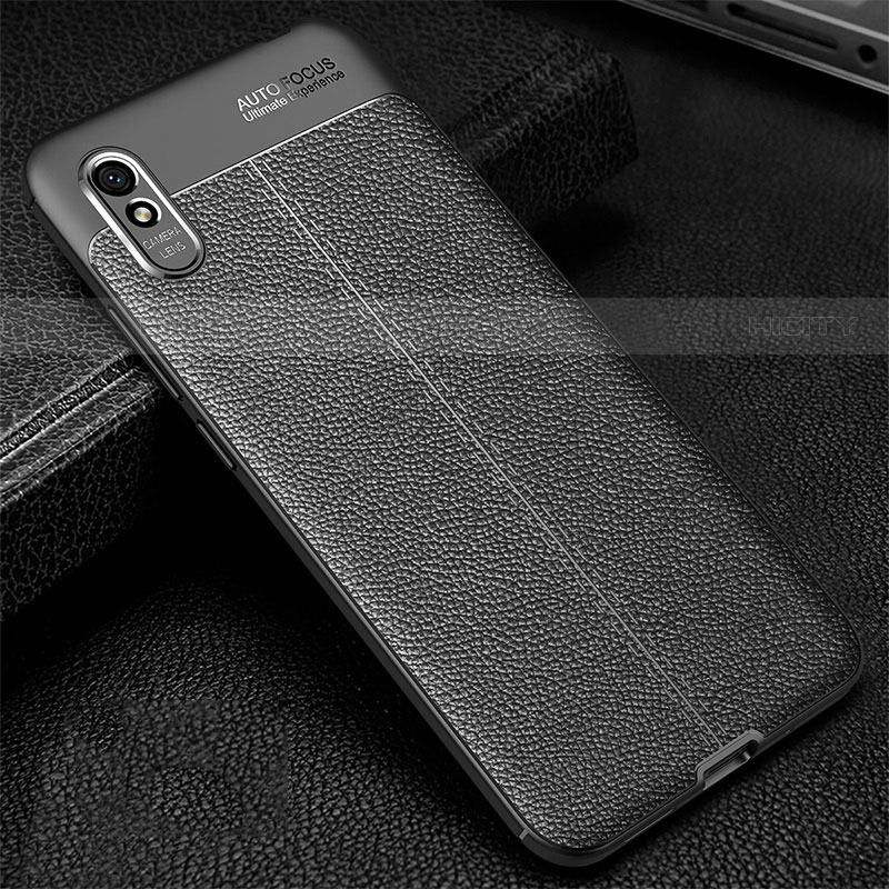 Coque Silicone Gel Motif Cuir Housse Etui H02 pour Xiaomi Redmi 9i Plus