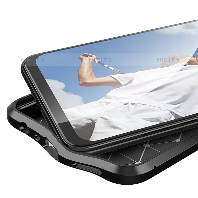 Coque Silicone Gel Motif Cuir Housse Etui pour OnePlus Nord N200 5G Plus