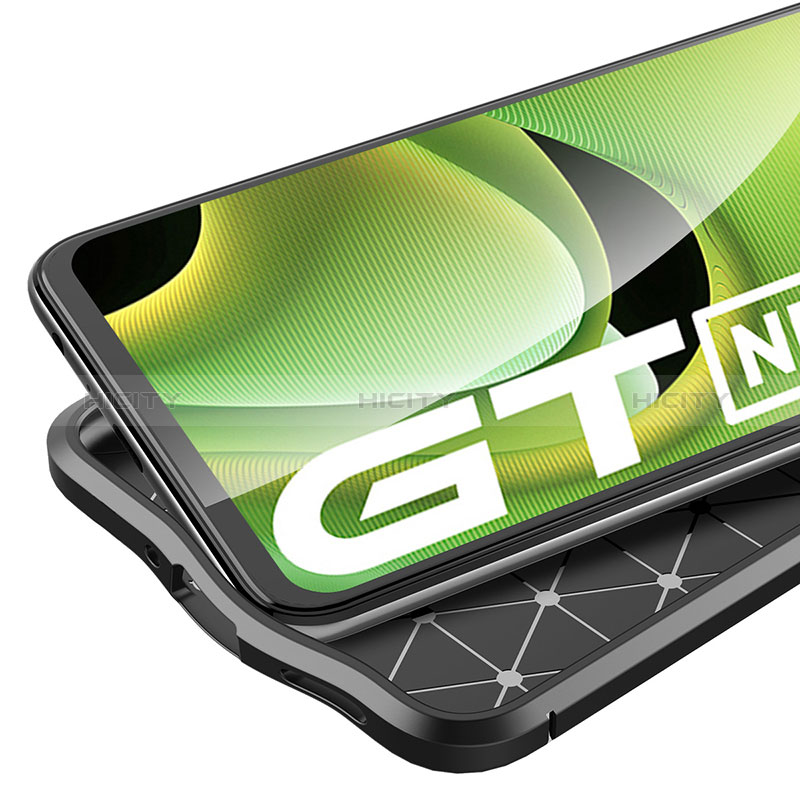 Coque Silicone Gel Motif Cuir Housse Etui pour Realme GT Neo 3T 5G Plus