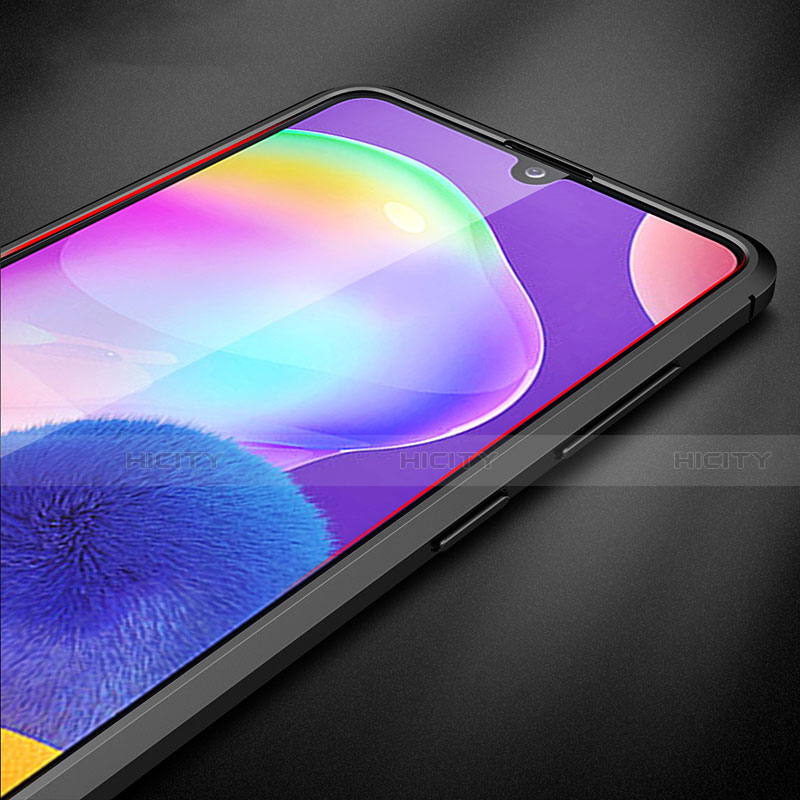 Coque Silicone Gel Motif Cuir Housse Etui pour Samsung Galaxy A31 Plus