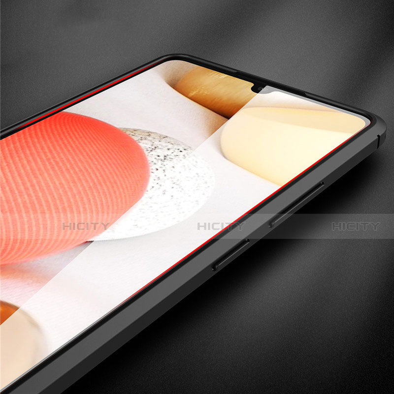 Coque Silicone Gel Motif Cuir Housse Etui pour Samsung Galaxy A42 5G Plus