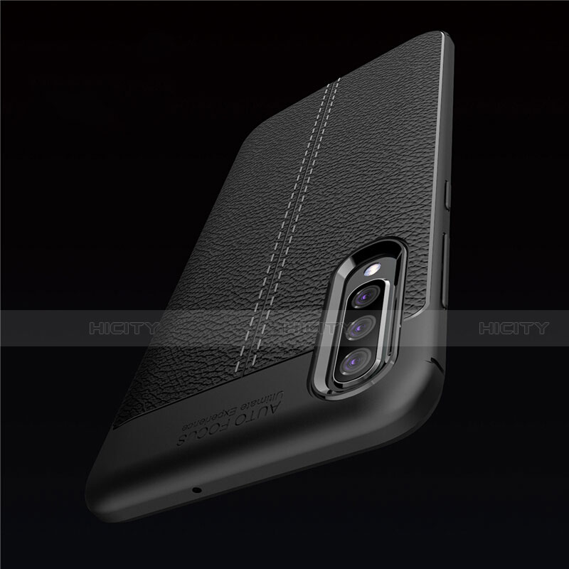 Coque Silicone Gel Motif Cuir Housse Etui pour Samsung Galaxy A50 Plus