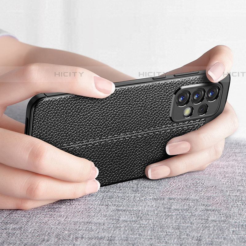 Coque Silicone Gel Motif Cuir Housse Etui pour Samsung Galaxy A73 5G Plus
