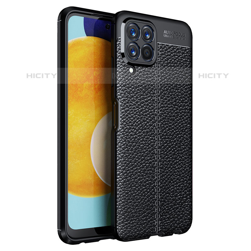 Coque Silicone Gel Motif Cuir Housse Etui pour Samsung Galaxy M33 5G Noir Plus