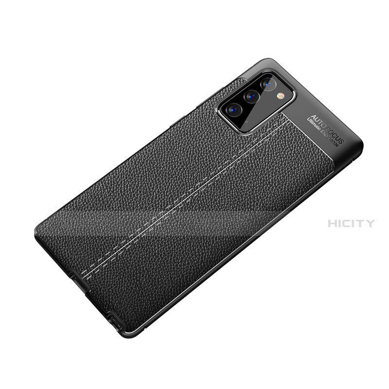 Coque Silicone Gel Motif Cuir Housse Etui pour Samsung Galaxy Note 20 Plus 5G Plus