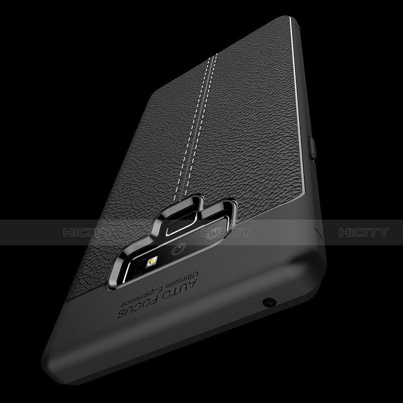 Coque Silicone Gel Motif Cuir Housse Etui pour Samsung Galaxy Note 9 Plus
