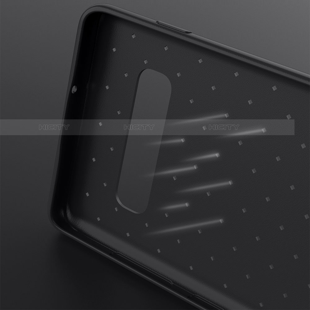 Coque Silicone Gel Motif Cuir Housse Etui pour Samsung Galaxy S10 5G Plus