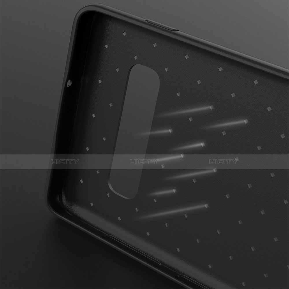 Coque Silicone Gel Motif Cuir Housse Etui pour Samsung Galaxy S10 Plus