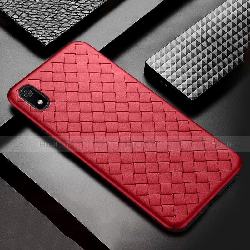 Coque Silicone Gel Motif Cuir Housse Etui pour Xiaomi Redmi 7A Plus