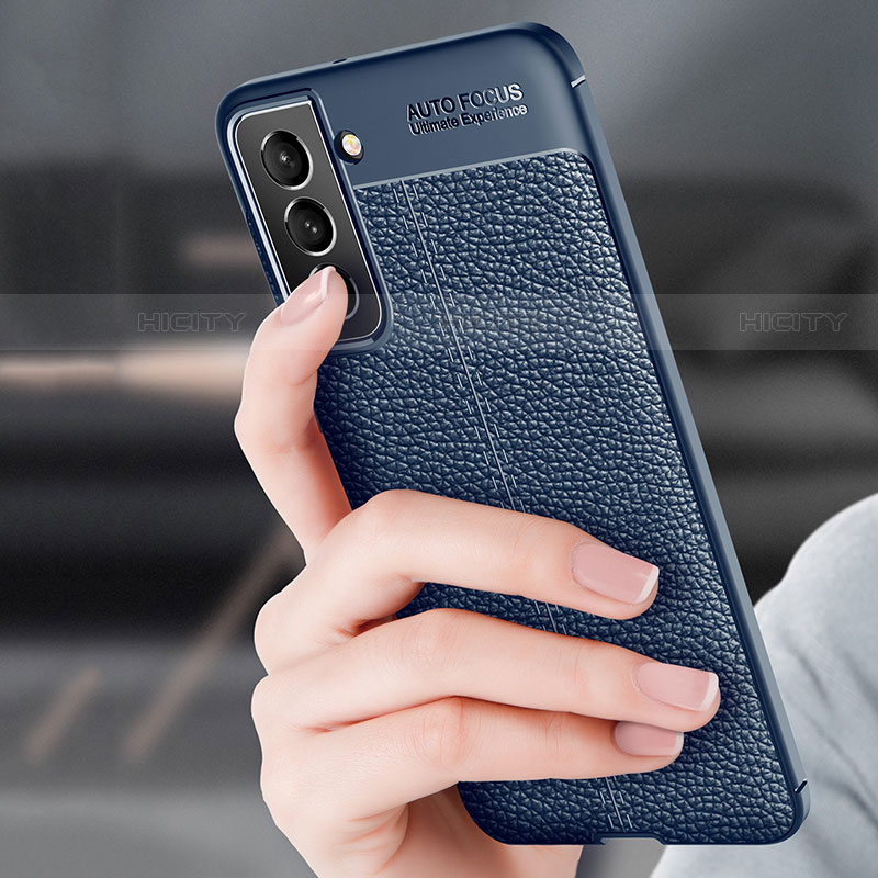 Coque Silicone Gel Motif Cuir Housse Etui Q01 pour Samsung Galaxy S21 Plus 5G Plus