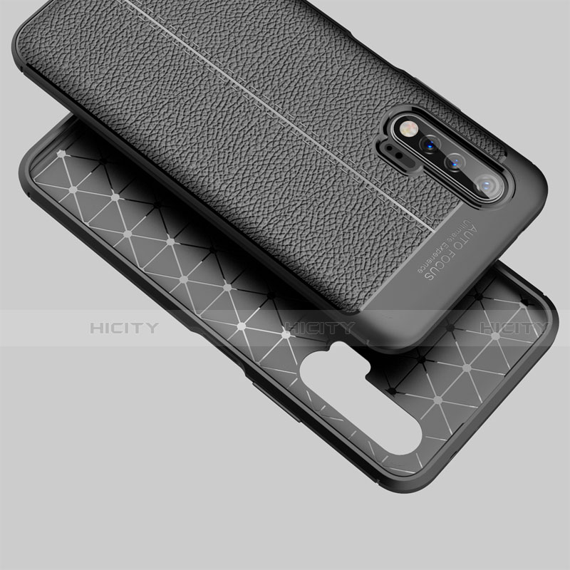 Coque Silicone Gel Motif Cuir Housse Etui S01 pour Huawei Nova 6 Plus