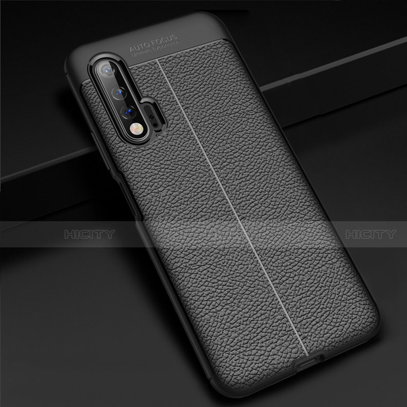 Coque Silicone Gel Motif Cuir Housse Etui S01 pour Huawei Nova 6 Plus