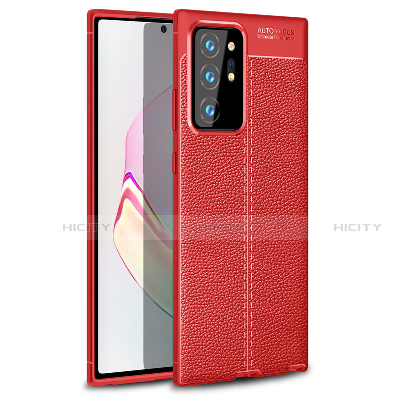 Coque Silicone Gel Motif Cuir Housse Etui S01 pour Samsung Galaxy Note 20 Ultra 5G Plus