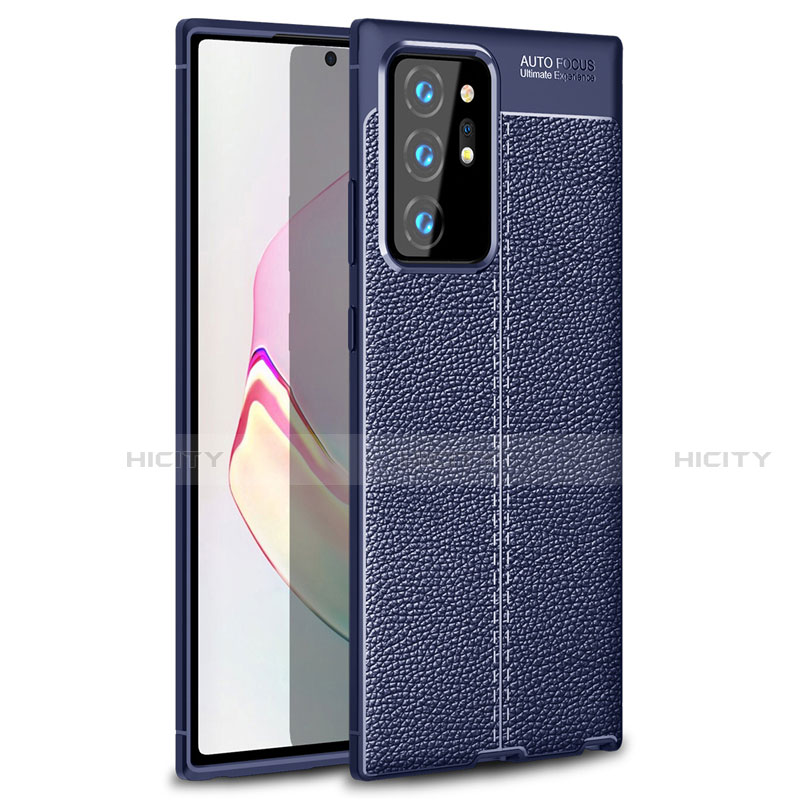 Coque Silicone Gel Motif Cuir Housse Etui S01 pour Samsung Galaxy Note 20 Ultra 5G Plus