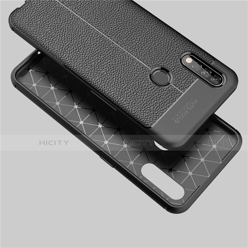 Coque Silicone Gel Motif Cuir Housse Etui S02 pour Oppo A8 Plus