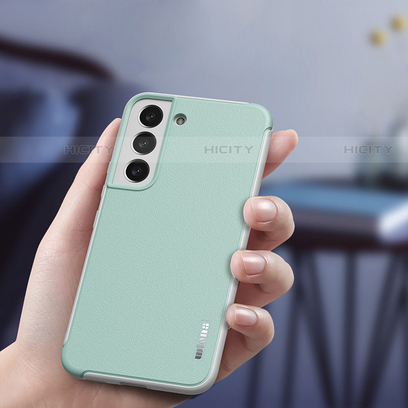 Coque Silicone Gel Motif Cuir Housse Etui S05 pour Samsung Galaxy S21 Plus 5G Plus