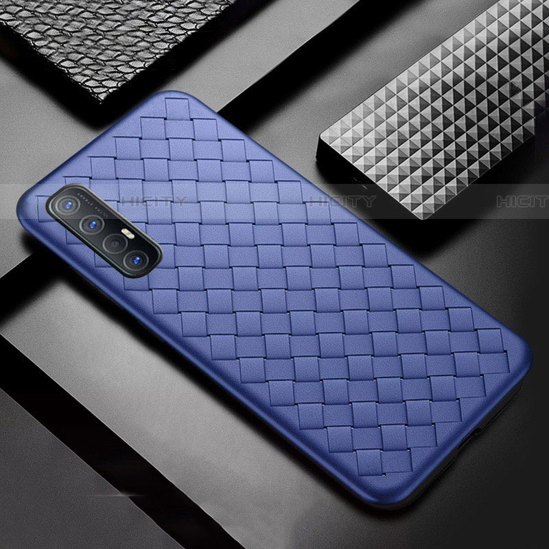 Coque Silicone Gel Motif Cuir Housse Etui S08 pour Oppo Find X2 Neo Plus