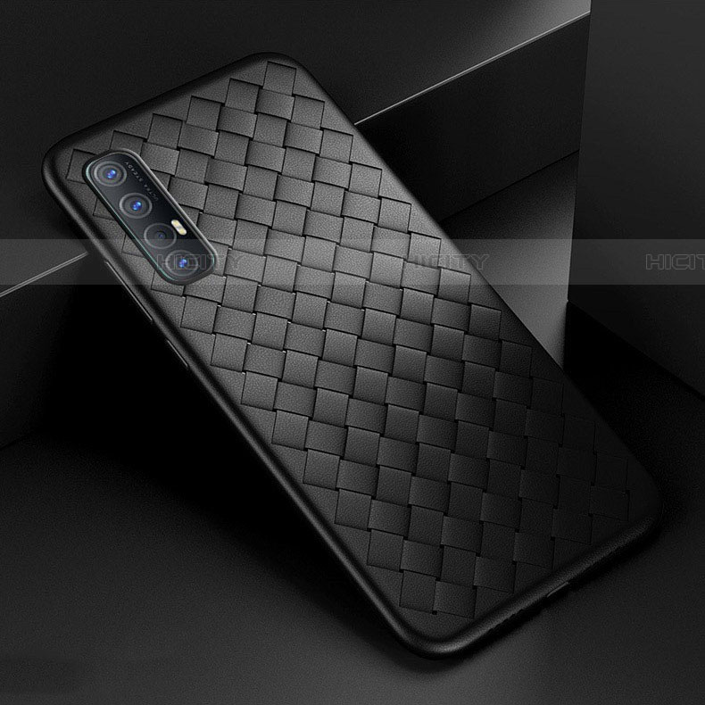 Coque Silicone Gel Motif Cuir Housse Etui S08 pour Oppo Find X2 Neo Plus