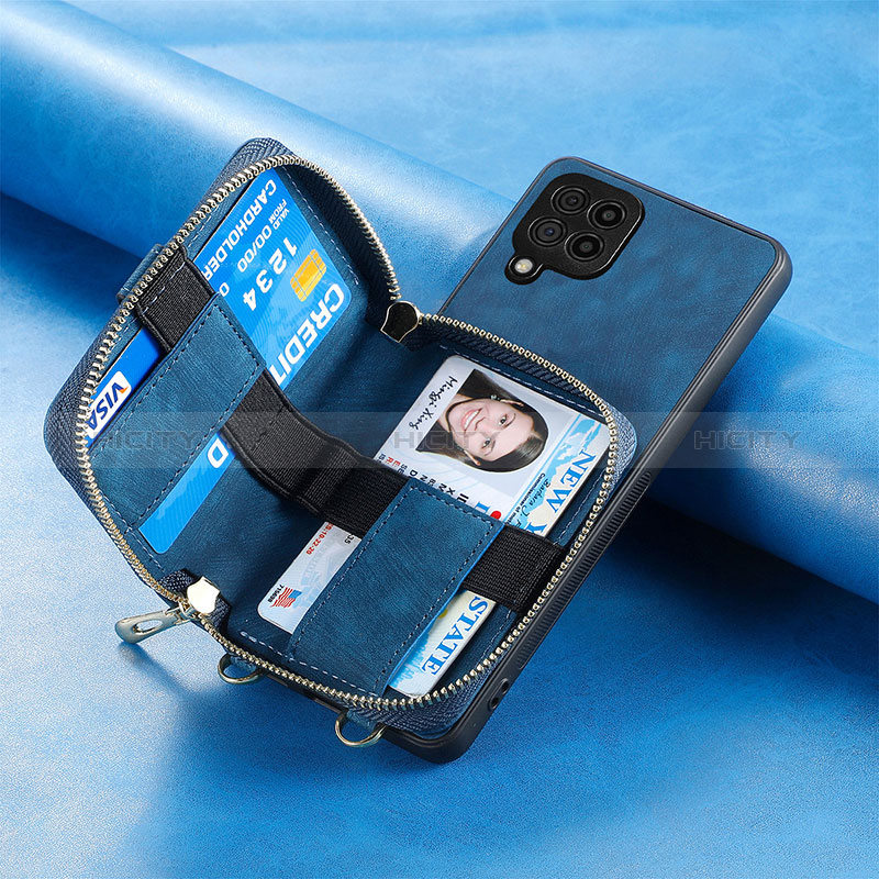 Coque Silicone Gel Motif Cuir Housse Etui SD1 pour Samsung Galaxy F12 Plus