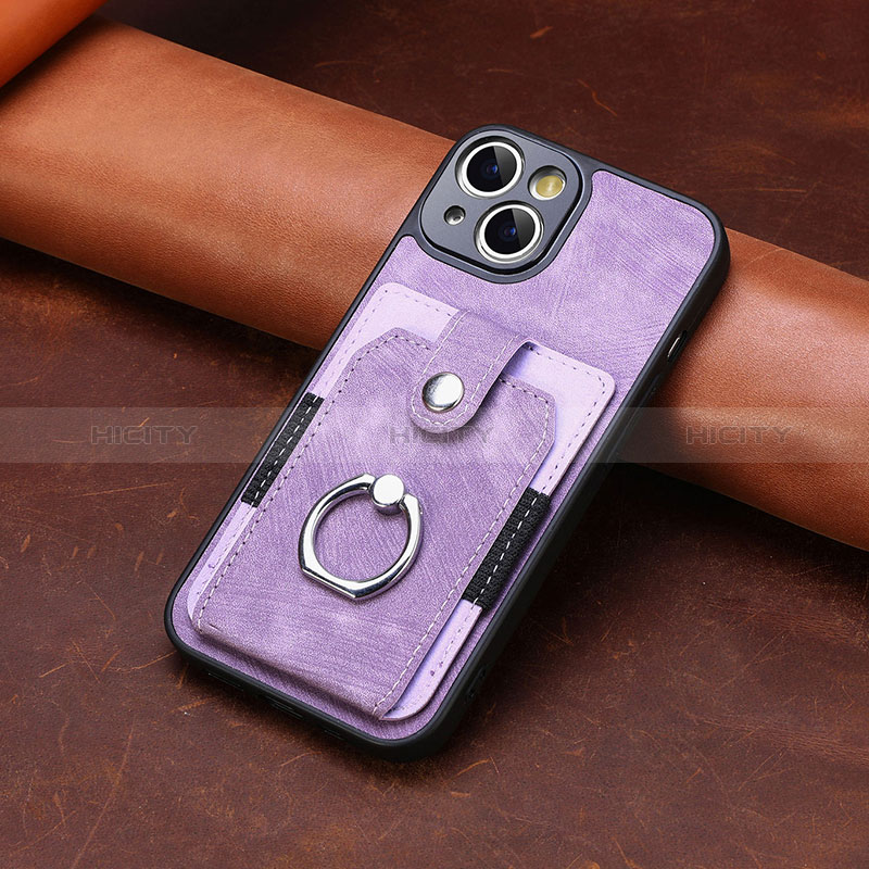 Coque Silicone Gel Motif Cuir Housse Etui SD10 pour Apple iPhone 14 Plus