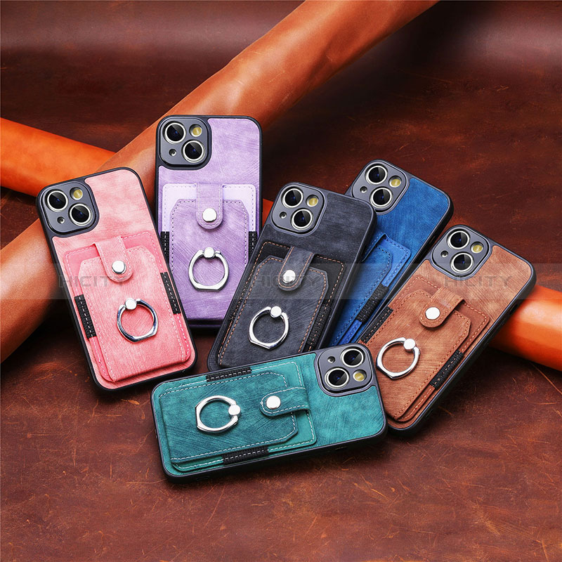 Coque Silicone Gel Motif Cuir Housse Etui SD10 pour Apple iPhone 14 Plus