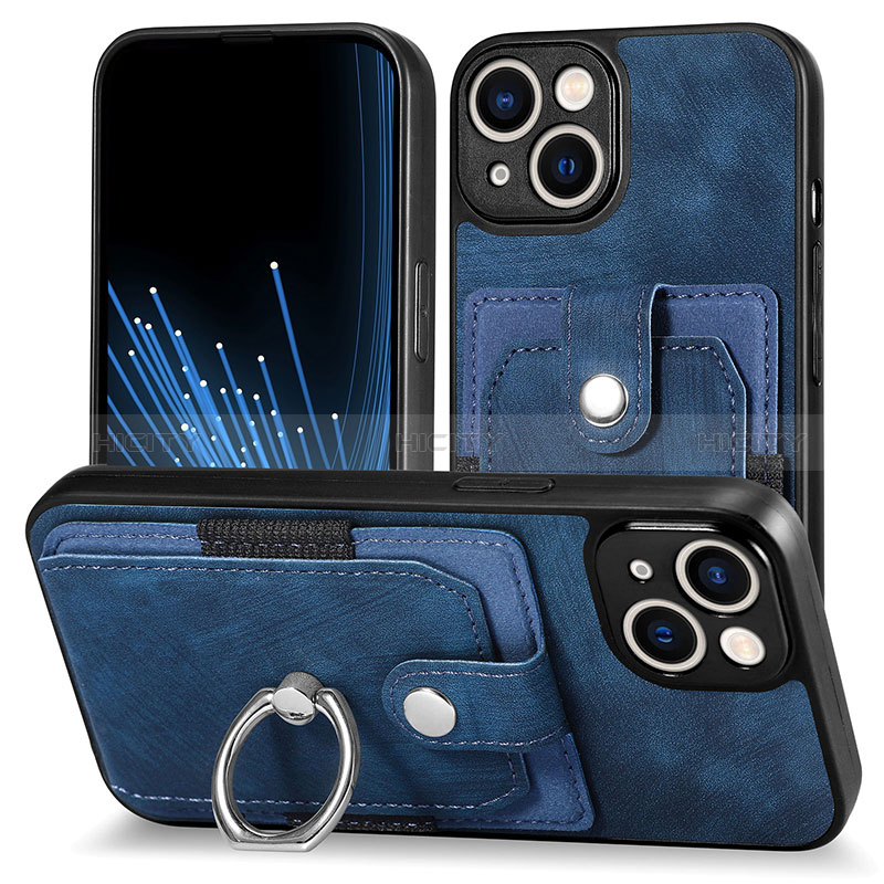 Coque Silicone Gel Motif Cuir Housse Etui SD11 pour Apple iPhone 14 Plus
