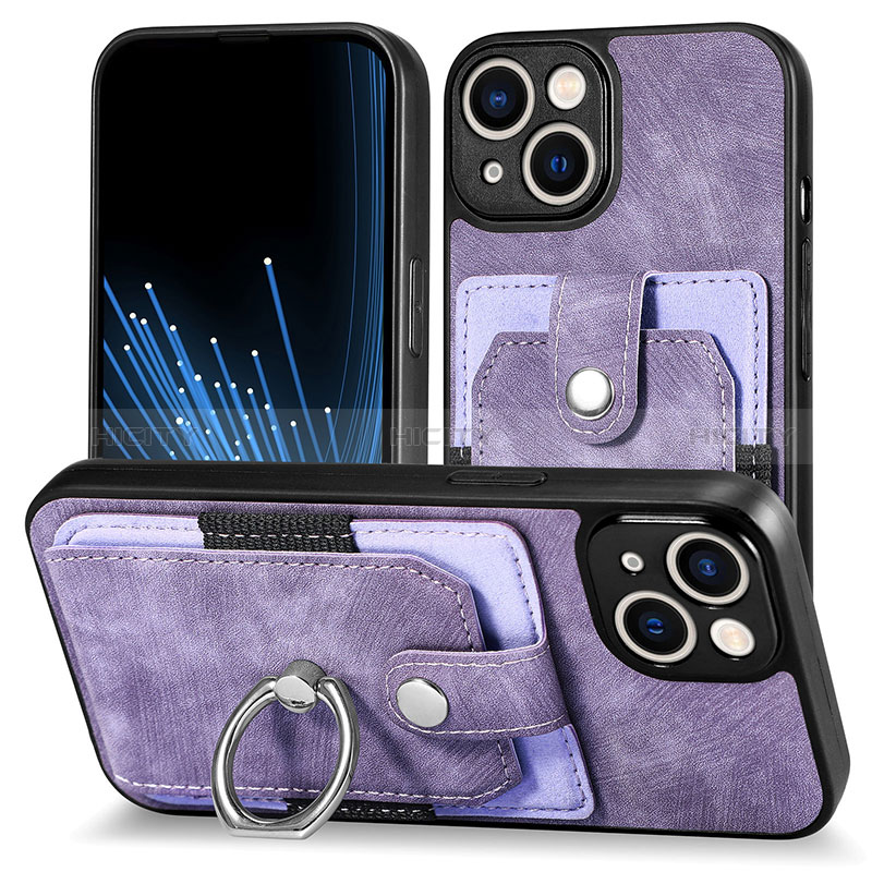 Coque Silicone Gel Motif Cuir Housse Etui SD11 pour Apple iPhone 14 Plus